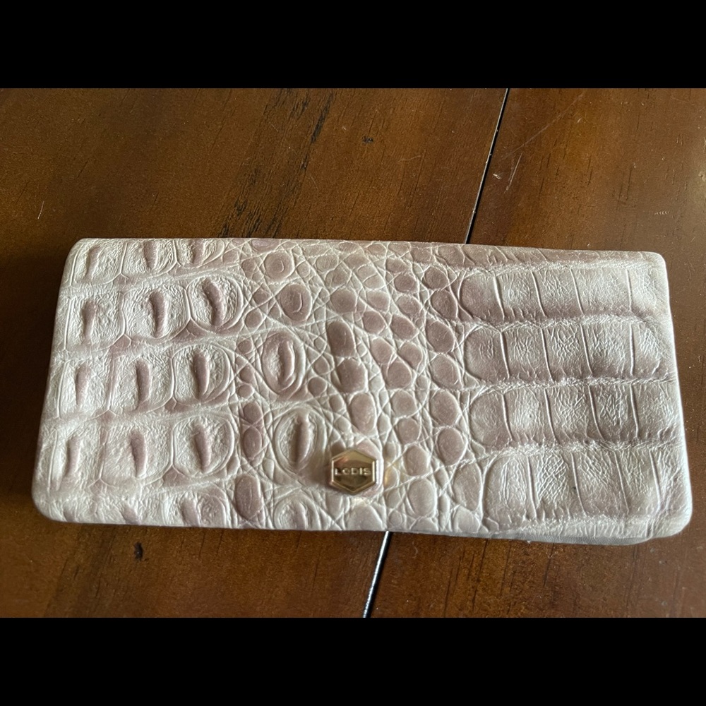 Vintage Lodis croc wallet